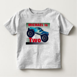 Aangepersonaliseerde Monster Truck Birthday Kinder Shirts