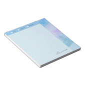 Aangepersonaliseerde mooie winterbomen notitieblok (Schuin)