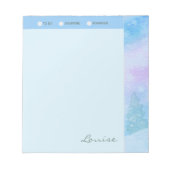 Aangepersonaliseerde mooie winterbomen notitieblok (Voorkant)