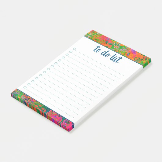 Aangepersonaliseerde naam Abstract kleurig om lijs Post-it® Notes (Schuin)