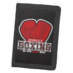 Aangepersonaliseerde naam Boxer Boxing Glove Prize Drievoud Portemonnee<br><div class="desc">Geef deze echt unieke,  unieke,  unieke aangepaste naam Boxer Boxing Glove Prize Fighting Gift. Perfecte aanvulling op je boksenliefhebber thuis en garagedecor! Aangepast met jouw naam of aangepaste tekst! Professionele boxing - Heavyweight Champion - Sparing - Ringside - Fisticuffs</div>
