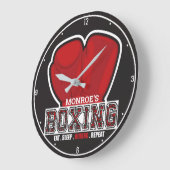 Aangepersonaliseerde naam Boxer Boxing Glove Prize Grote Klok (Hoek)