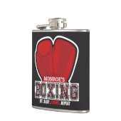 Aangepersonaliseerde naam Boxer Boxing Glove Prize Heupfles (Links)