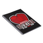 Aangepersonaliseerde naam Boxer Boxing Glove Prize Notitieboek (Rechterzijde)