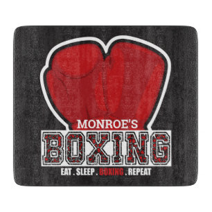 Aangepersonaliseerde naam Boxer Boxing Glove Prize Snijplank