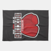 Aangepersonaliseerde naam Boxer Boxing Glove Prize Theedoek (Horizontaal)