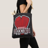 Aangepersonaliseerde naam Boxer Boxing Glove Prize Tote Bag (Dichtbij)