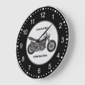 Aangepersonaliseerde naam en Gezegde motorfietser Grote Klok (Hoek)