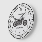 Aangepersonaliseerde naam en Gezegde motorfietser Grote Klok (Hoek)