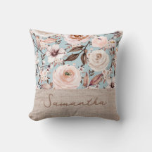 Aangepersonaliseerde naam Floral Waterverf
