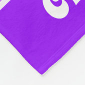 Aangepersonaliseerde naam moderne Paarse Star Patt Fleece Deken (Hoek)