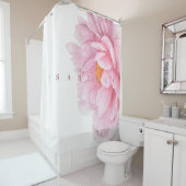 Aangepersonaliseerde naam moderne Waterverf Grote Douchegordijn (In situ)