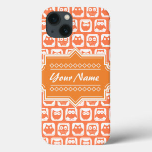 Aangepersonaliseerde naam Oranje eigenaar N1 iPhone 13 Hoesje