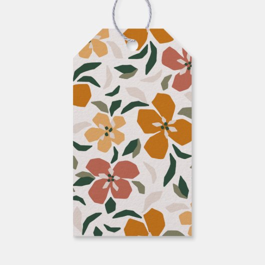 Aangepersonaliseerde naam Plant uit najaar botanis Cadeaulabel (Achterkant)