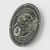 Aangepersonaliseerde NAAM Retro Militaire motorfie Grote Klok (Hoek)