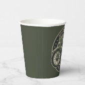 Aangepersonaliseerde NAAM Retro Militaire motorfie Papieren Bekers (Rechts)