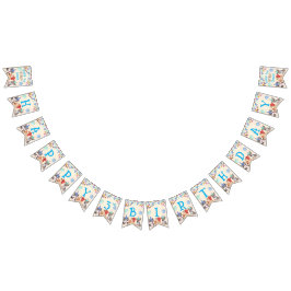 Aangepersonaliseerde naam van de puppy party Cute  Vlaggetjes