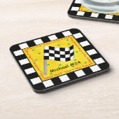 Aangepersonaliseerde naam van de vlag van de auto  drankjes onderzetter (Linkerzijde)