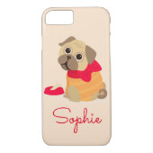 Aangepersonaliseerde naam van een leuke hond Case-Mate iPhone case (Achterkant)