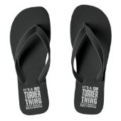 Aangepersonaliseerde naam van Turner Birthday Teenslippers (Voetbed)
