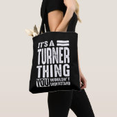 Aangepersonaliseerde naam van Turner Birthday Tote Bag (Dichtbij)