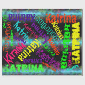 Aangepersonaliseerde naam Verpakking Cadeaupapier (Vlak)