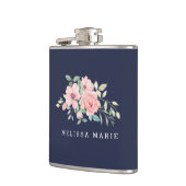 Aangepersonaliseerde naam Waterverf zeemacht Heupfles (Links)