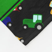 Aangepersonaliseerde naam zwarte trekkers fleece deken (Hoek)