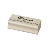 Aangepersonaliseerde naamtekst van het looplijnpat rubberstempel (Stempel)