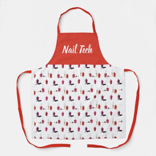 Aangepersonaliseerde nagels- en salonpron schort (Voorkant)