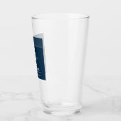Aangepersonaliseerde Nautical Blue vuurtoren Boat Glas (Links)