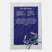 Aangepersonaliseerde Nautical Navy Anchor Recipe k Theedoek (Verticaal)