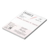 Aangepersonaliseerde notaris overheidsfactuur notitieblok (Linkerzijde)