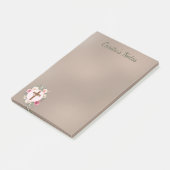 Aangepersonaliseerde notities voor Floral Cross Post-it® Notes (Schuin)