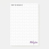 Aangepersonaliseerde notities voor het uitlijnen v post-it® notes (Voorkant)