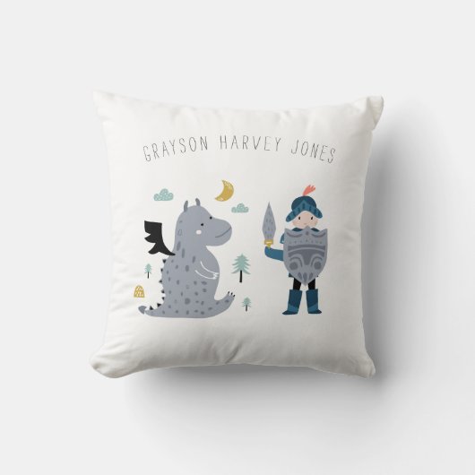 Aangepersonaliseerde overnachten en Dragons Kussen (Voorkant)