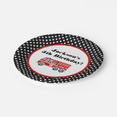 Aangepersonaliseerde partij voor brandbestrijding  papieren bordje (Gekanteld)