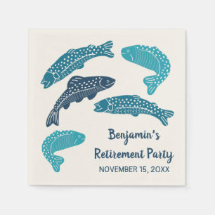 Aangepersonaliseerde partij voor de retirement vis servet
