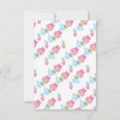 Aangepersonaliseerde partij voor het kletsen van z bedankkaart (Achterkant)