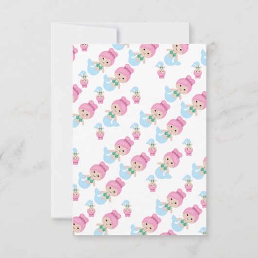 Aangepersonaliseerde partij voor het kletsen van z bedankkaart (Achterkant)