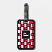 Aangepersonaliseerde Poolse vlag Douanebrief Bagagelabel (Achterkant verticaal)