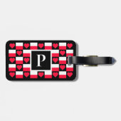 Aangepersonaliseerde Poolse vlag Douanebrief Bagagelabel (Achterkant horizontaal)