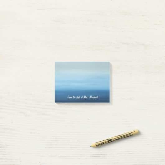 Aangepersonaliseerde post-it-opmerkingen voor Ombr Post-it® Notes (Op bureau)