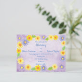 Aangepersonaliseerde prachtige, kleurrijke bruilof briefkaart (Staand voorkant)