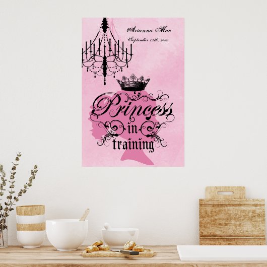 Aangepersonaliseerde prinses in het Poster Opleidi (Keuken)