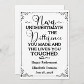 Aangepersonaliseerde quotes voor Happy Retirement Kaart (Voorkant / Achterkant)