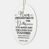 Aangepersonaliseerde quotes voor Happy Retirement Keramisch Ornament (Links)