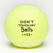 Aangepersonaliseerde raak mijn grappige tennisbal  tennisballen (Voorkant)