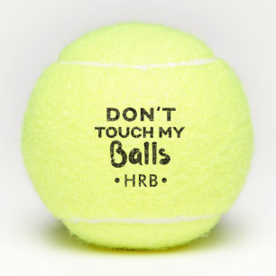 Aangepersonaliseerde raak mijn grappige tennisbal  tennisballen