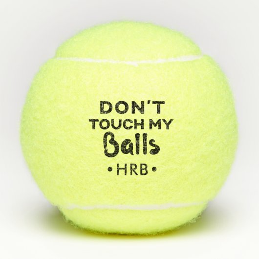 Aangepersonaliseerde raak mijn grappige tennisbal  tennisballen (Voorkant)